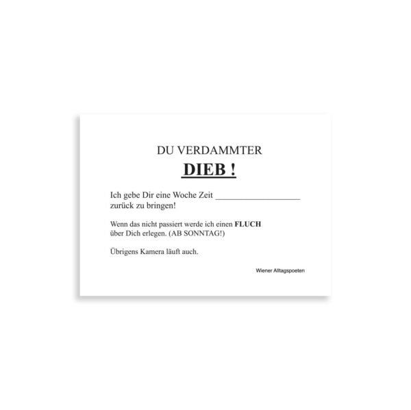 Postkartenset: Stiegenhauszettel