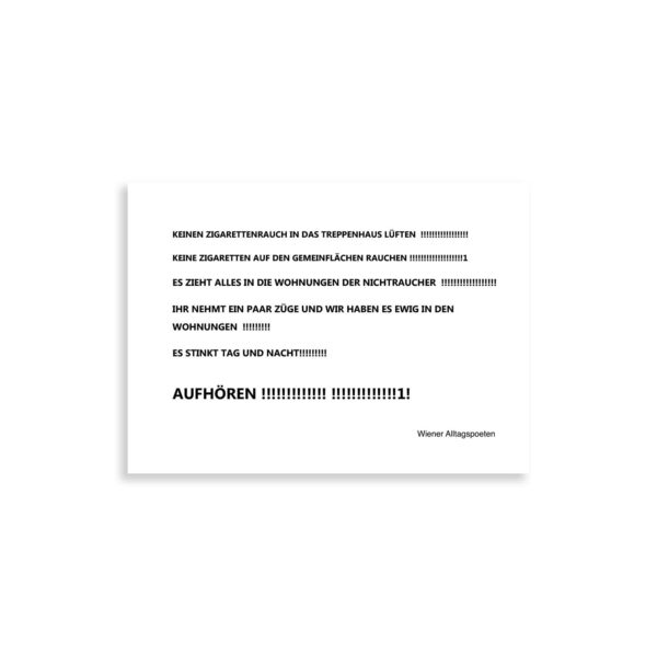 Postkartenset: Stiegenhauszettel