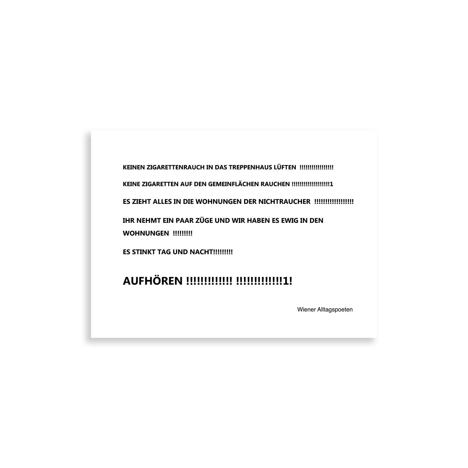 Postkartenset: Stiegenhauszettel – Bild 2