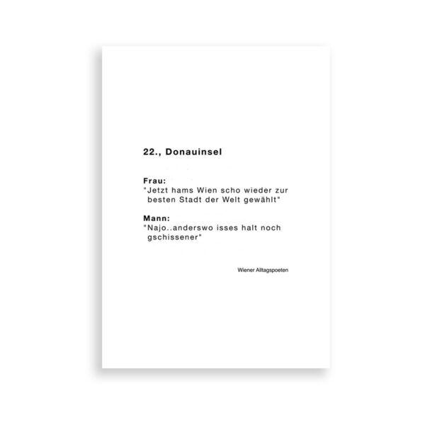 Print A4 optional mit Bilderrahmen, 22., Donauinsel