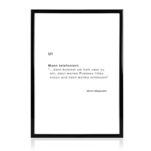Print A4 optional mit Bilderrahmen, U1 – Bild 1