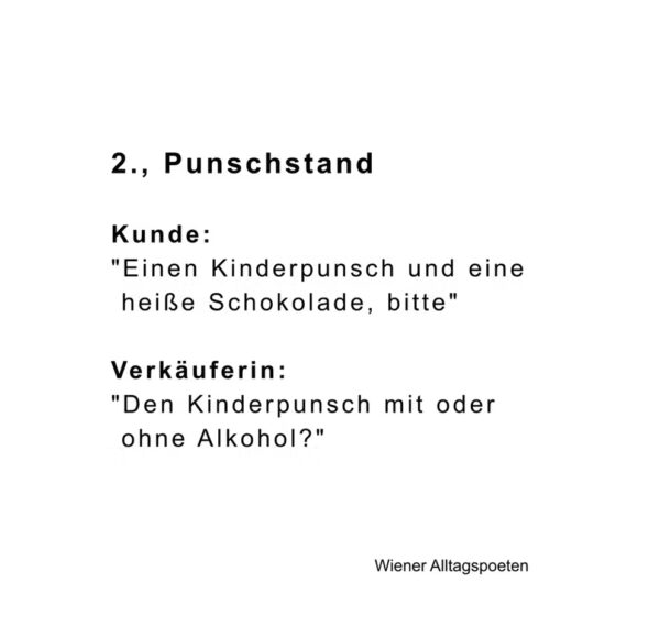 Häferl, 2. – Kinderpunsch mit oder ohne Alkohol